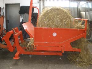 Afrolmachine voor ronde balen